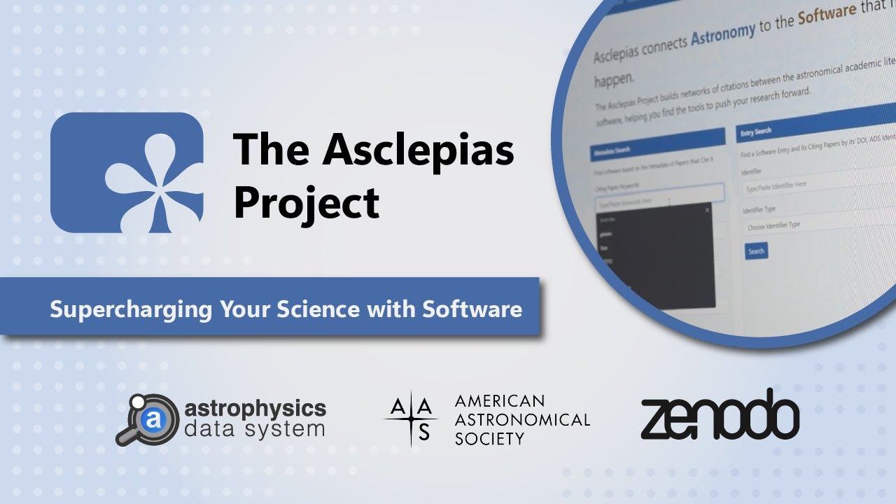 Splash screen for the Asclepias Project